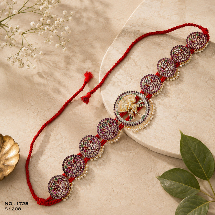 Traditional Bharatanatyam Waist Belt – Nataraja Motif - No. 1725