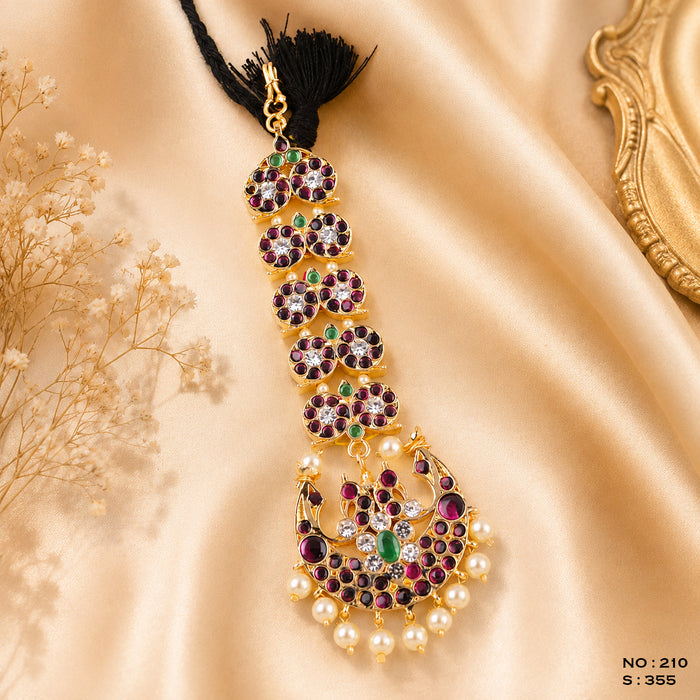 Bharatanatyam Cascading Maang Tikka – No. 210