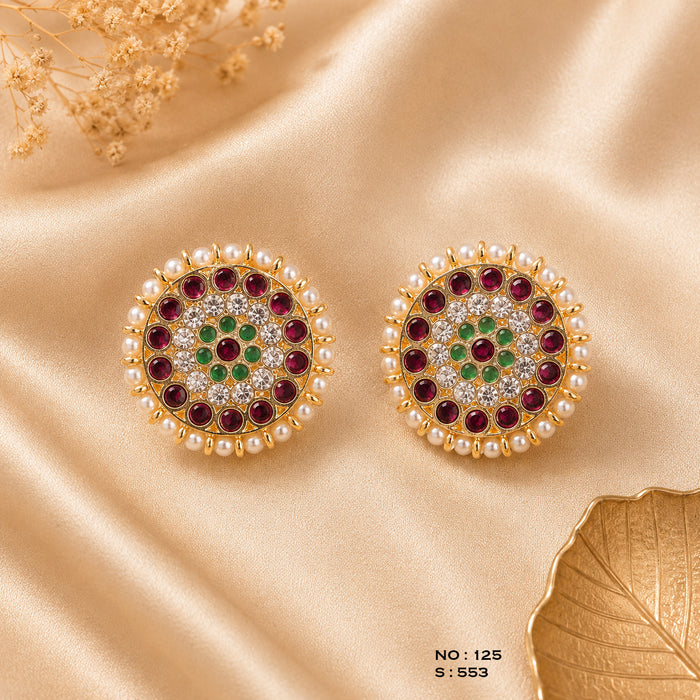 Bharatanatyam Stud earrings / Jhumka - No. 125