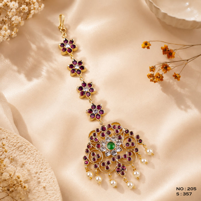 Bharatanatyam Jewellery Maang Tikka – No. 205
