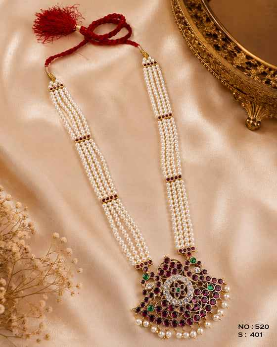 Bharatanatyam Pearl Necklace – No. 520
