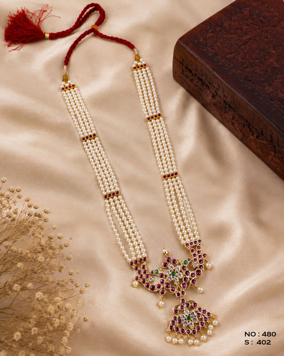 Bharatanatyam Pearl Necklace – No. 480