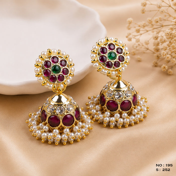 Bharatanatyam Jhumka Earrings – No. 195